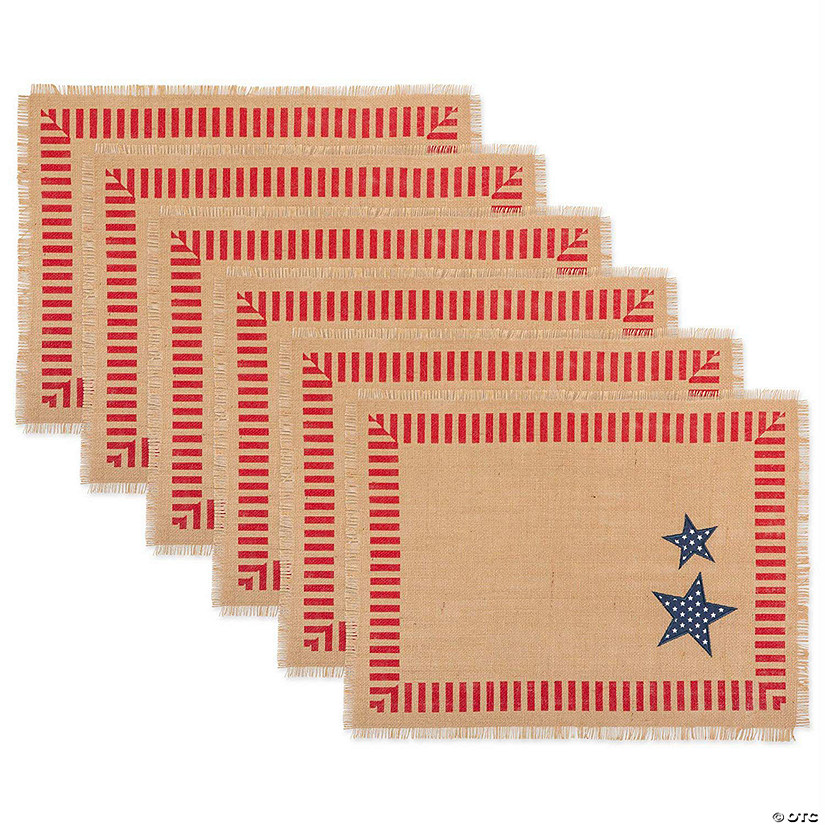 4Th Of July Jute Placemat (Set Of 6) Image
