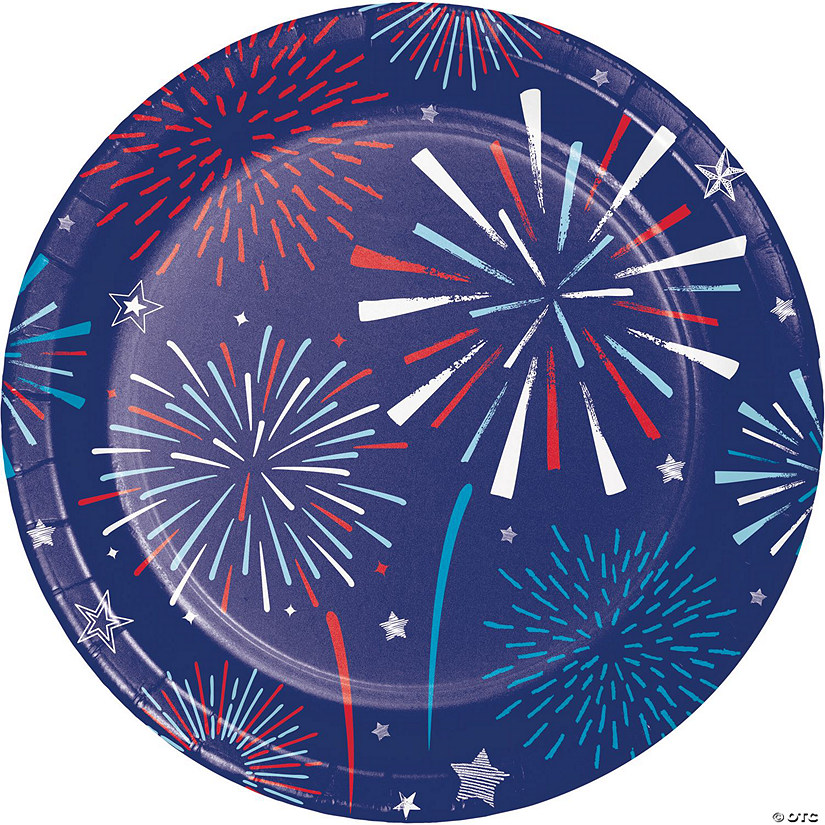 4th of July Paper Plates, 24 ct Image