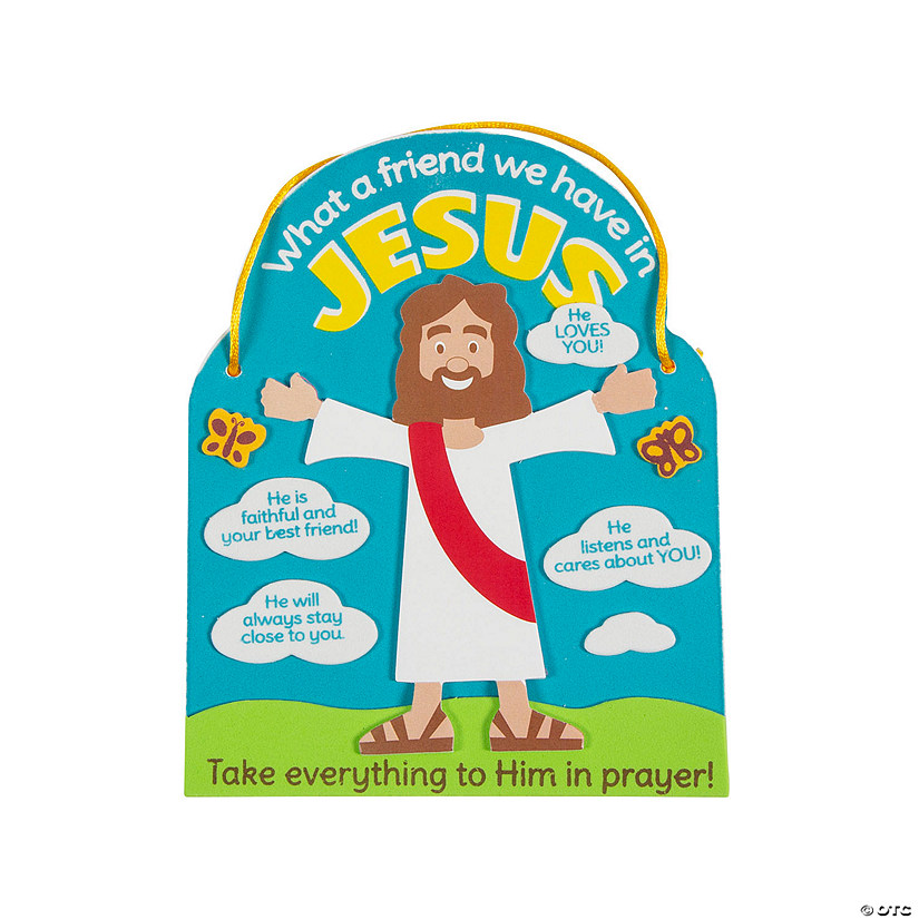 5 1/2" x 6 3/4" What a Friend We Have in Jesus Craft Kit - Makes 12 Image