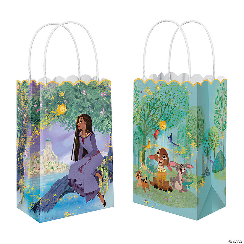 5 1/4" x 8 1/4" Medium Disney&#8217;s Wish Kraft Paper Gift Bags &#8211; 8 Pc. Image