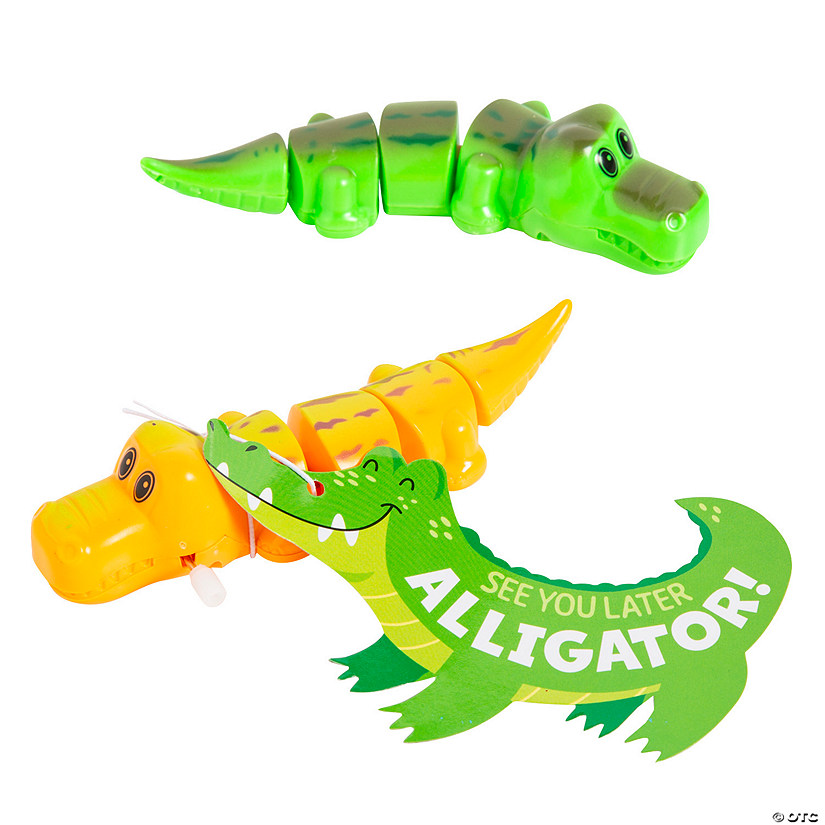 5" See You Later Alligator Plastic Wind-Ups with Card for 12 Image
