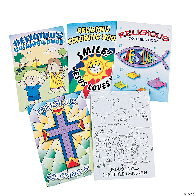 5" x 7" Bulk 72 Pc. Religious Bible Lessons Paper Coloring Books Image