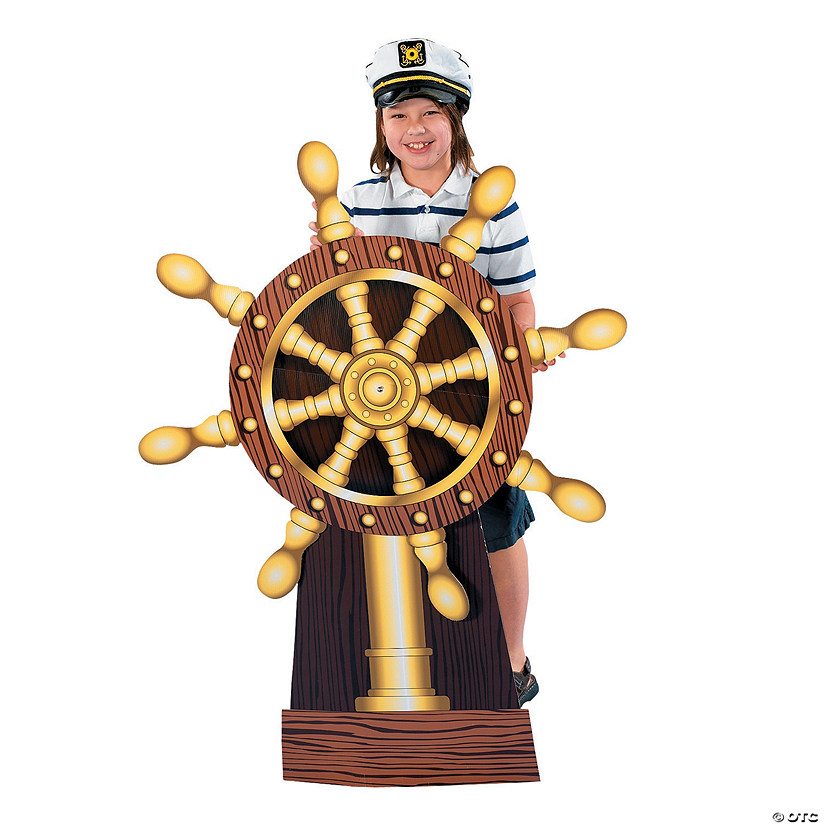 50 3/4" Ship's Wheel Cardboard Cutout Stand-Up Image