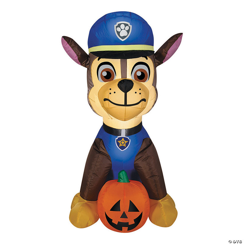 50" Blow Up Inflatable PAW Patrol Chase with Pumpkin Outdoor Yard Decoration Image