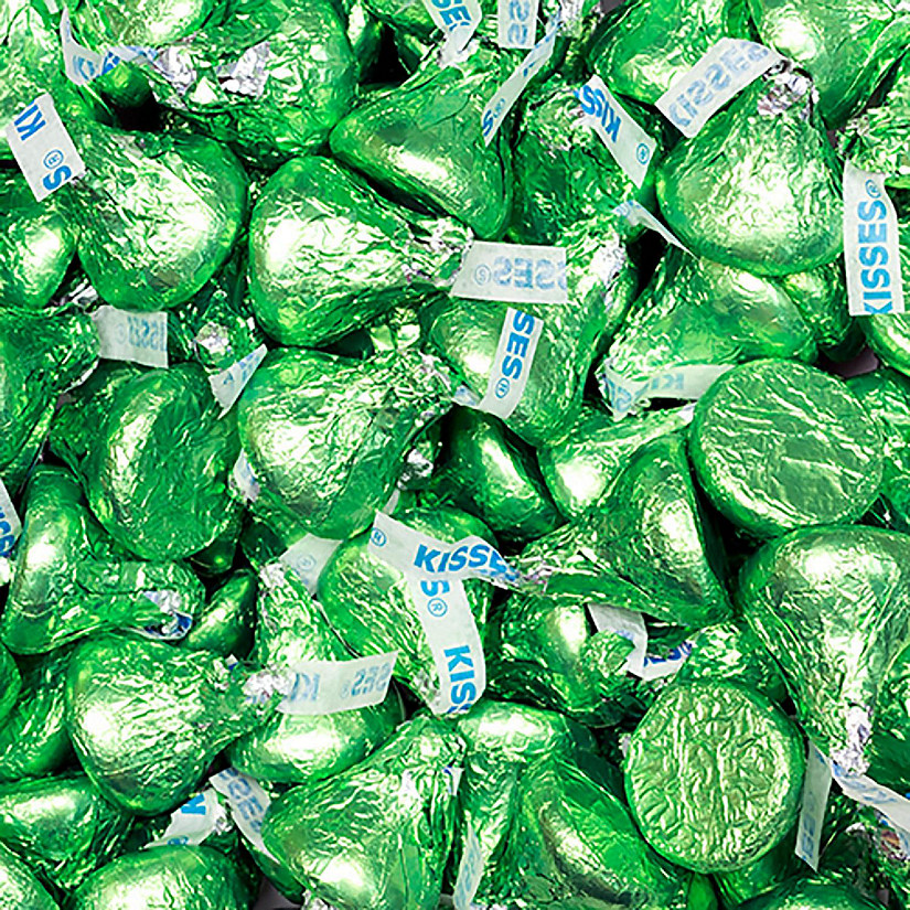 500 Pcs Light Green Candy Hershey's Kisses Milk Chocolates Image