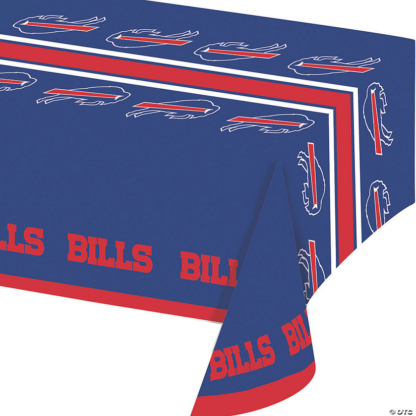 54" x 102" Nfl Buffalo Bills Plastic Tablecloths - 3 Pc. Image