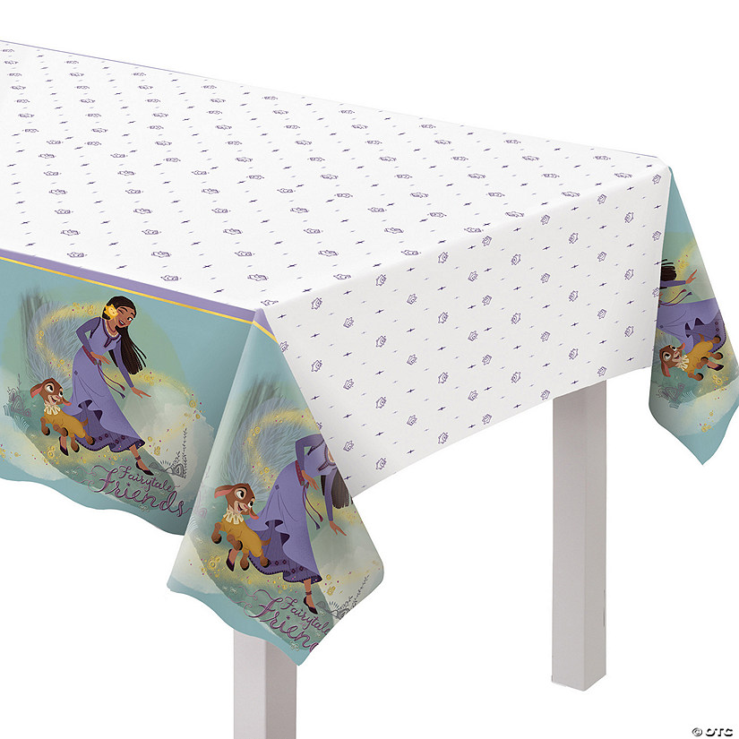 54" x 108" Disney&#8217;s Wish Rectangle Disposable Plastic Tablecloth Image