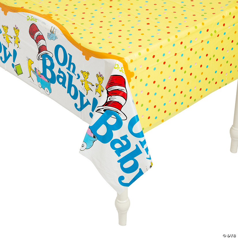 54" x 108" Dr. Seuss&#8482; Baby Shower Tablecloth Image