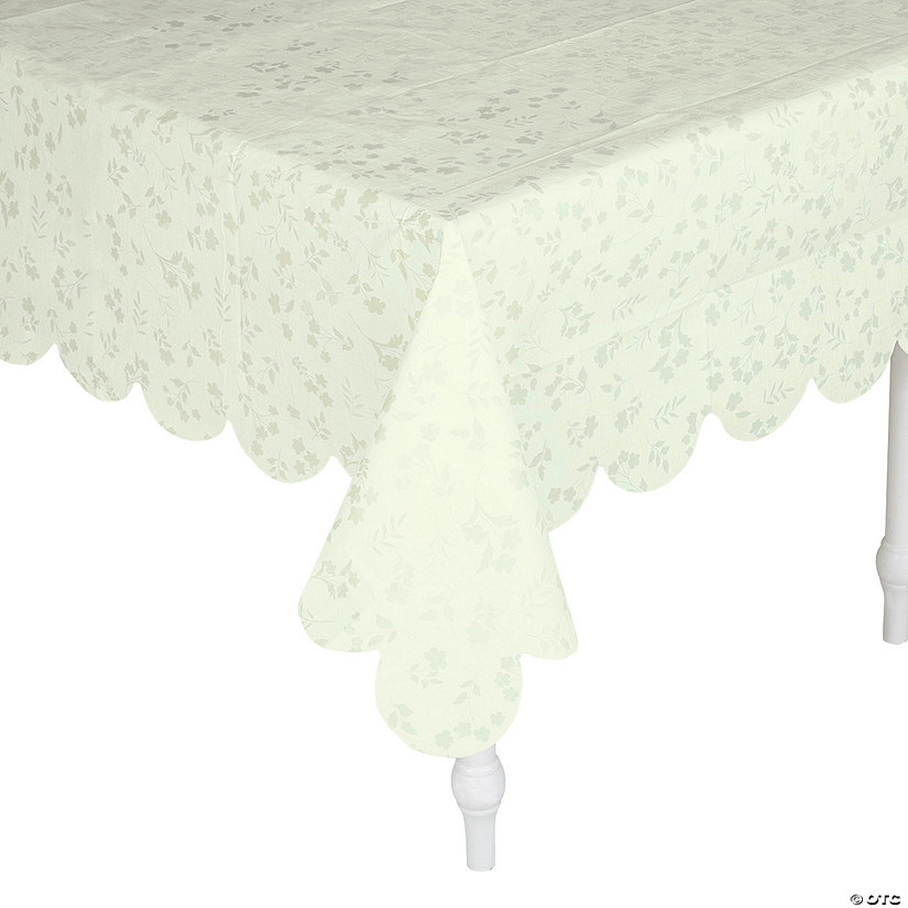 54" x 108" Floral Print Tablecloth Image