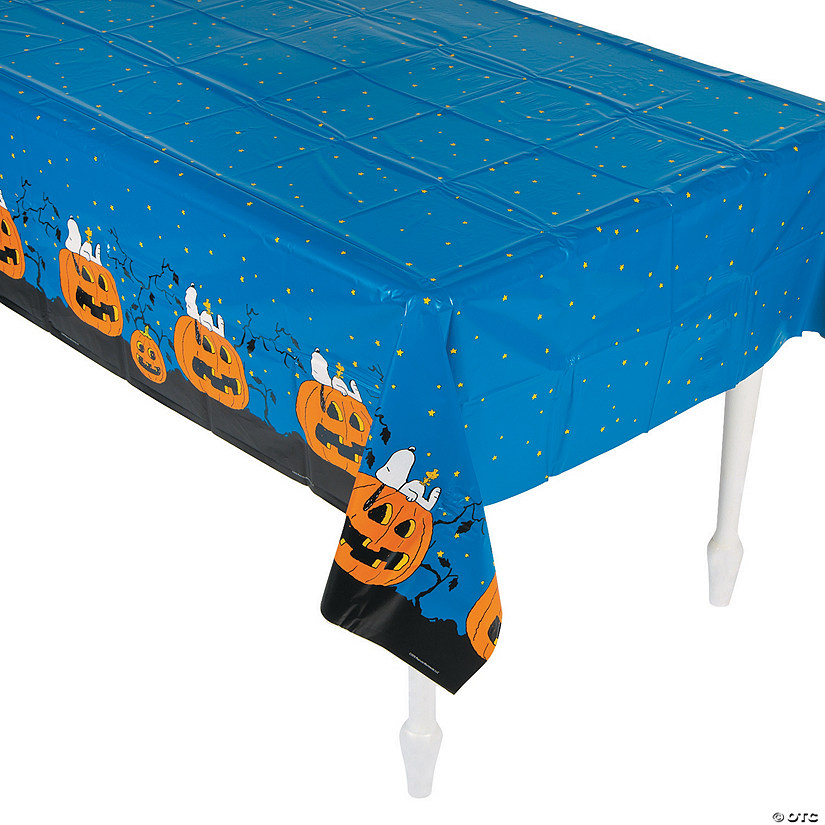 54" x 108" Peanuts&#174; Halloween Plastic Tablecloth Image