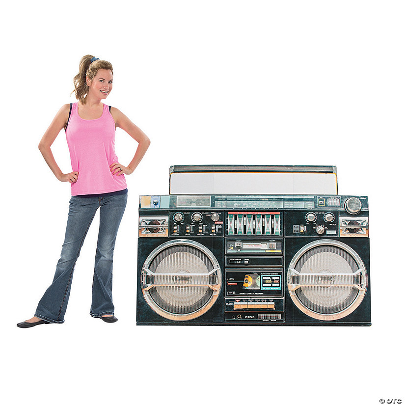 54" x 37 1/2" Awesome Retro Boom Box Cardboard Cutout Stand-Up Image