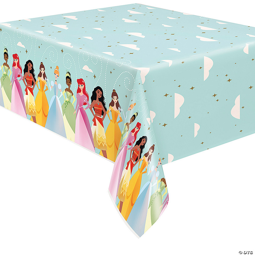 54" x 84" Disney Princess Plastic Tablecloth Image