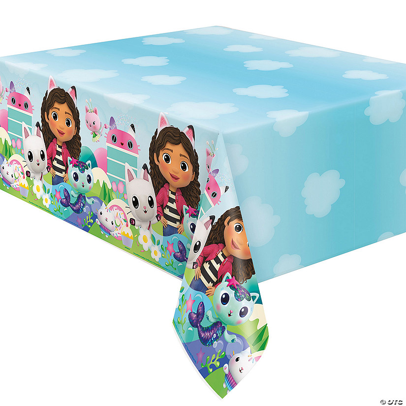 54" x 84" DreamWorks Gabby&#8217;s Dollhouse&#8482; Party Plastic Tablecloth Image