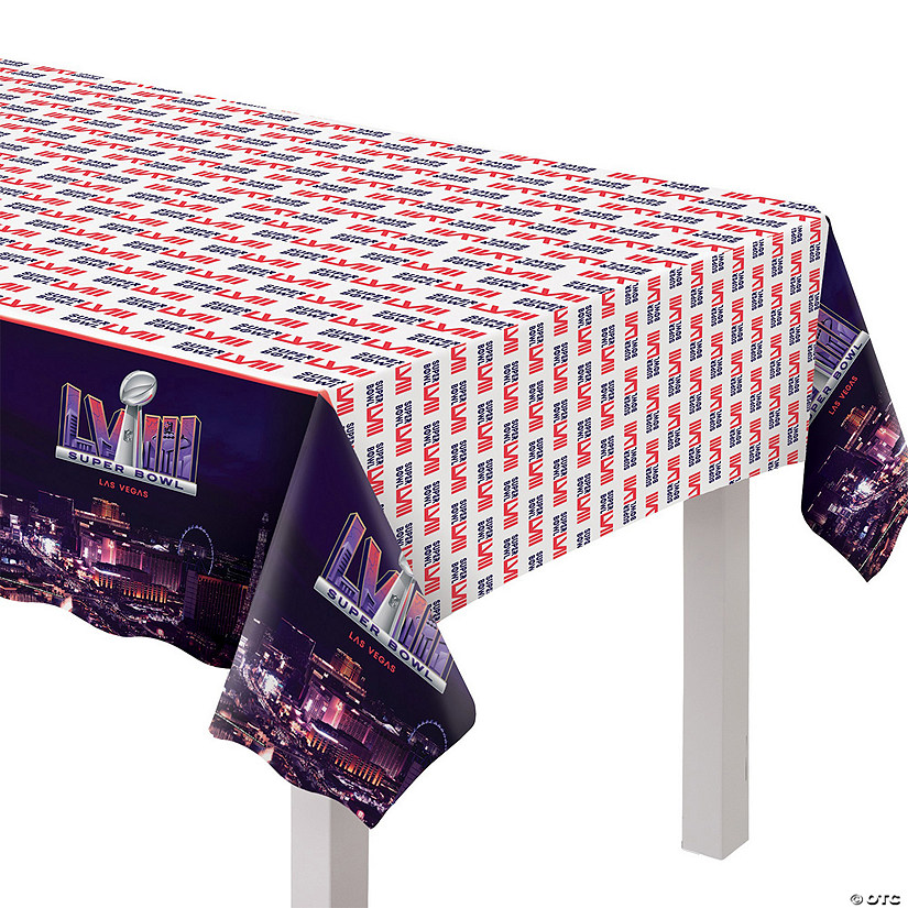 54" x 96" NFL<sup>&#174;</sup> Super Bowl LVIII Plastic Tablecloth Image