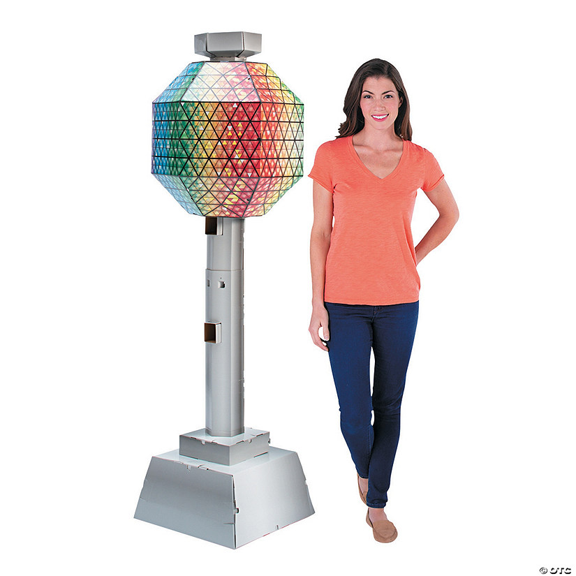 6 Ft. 3D New Year&#8217;s Eve Moveable Ball Drop Cardboard Stand-Up Image