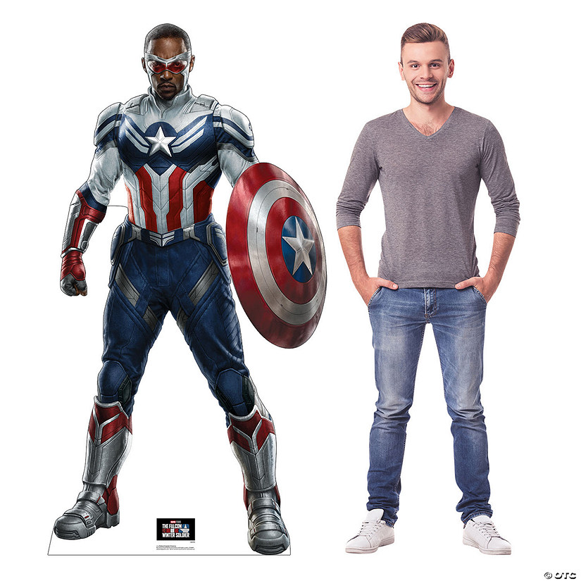 6 Ft. Marvel: The Falcon and the Winter Soldier&#8482; Falcon Captain America Life-Size Cardboard Cutout Stand-Up Image