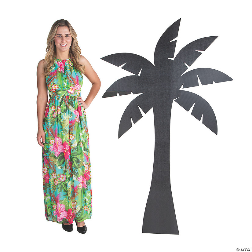 6 Ft. Palm Tree Silhouette Cardboard Cutout Stand-Up Image
