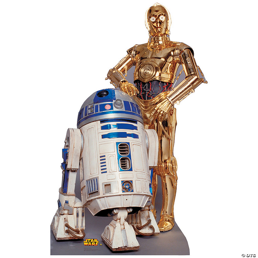 6 Ft. Star Wars&#8482; R2-D2 & C-3PO Life-Size Cardboard Cutout Stand-Up Image