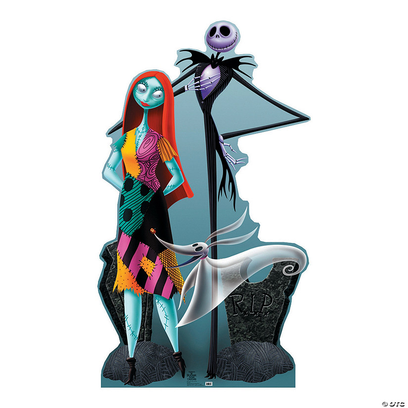 6 Ft. The Nightmare Before Christmas Jack, Sally & Zero Life-Size Cardboard Cutout Stand-Up Image