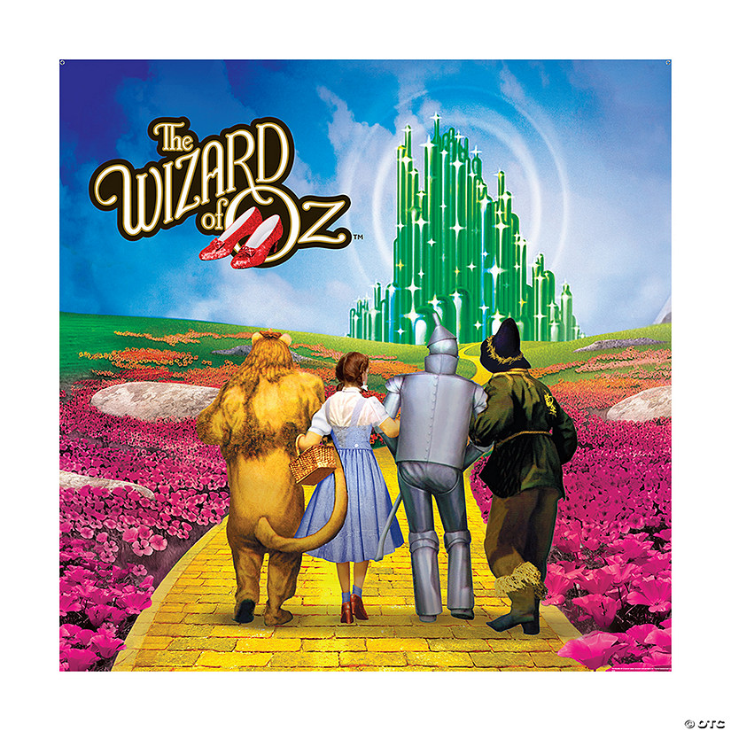 6 Ft. x 6 Ft. The Wizard of Oz&#8482; Emerald City Polyester Party Backdrop Image