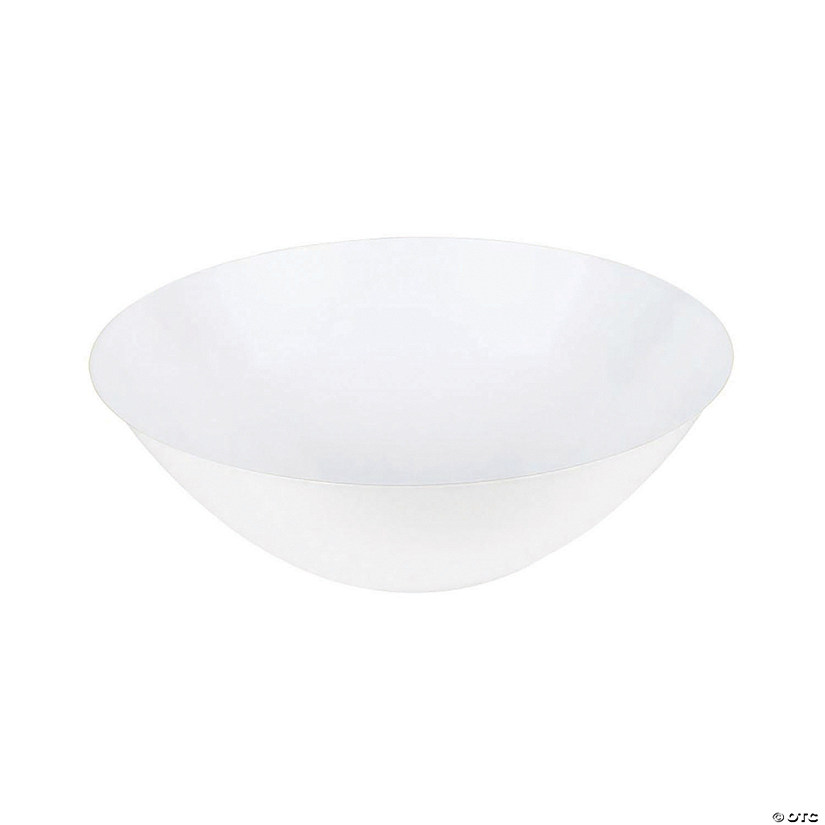 6 oz. Solid White Organic Round Disposable Plastic Dessert Bowls (90 Bowls) Image