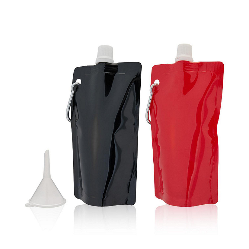 6 oz Collapsible Flasks Set of 2 with Funnel by Savoy Image