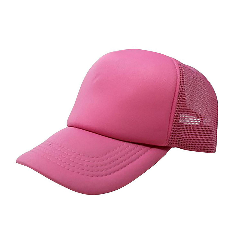 6-Pack Trucker Hat Adjustable Cap (Pink) Image