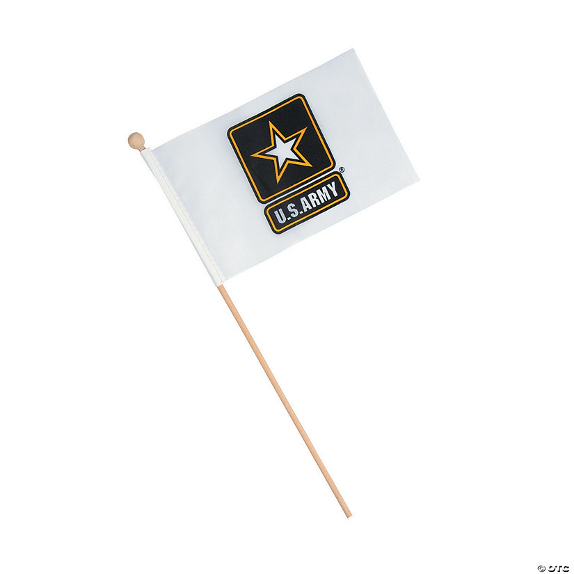 6" x 4" U.S. Army<sup>&#174;</sup> Logo Mini Flags - 12 Pc. Image