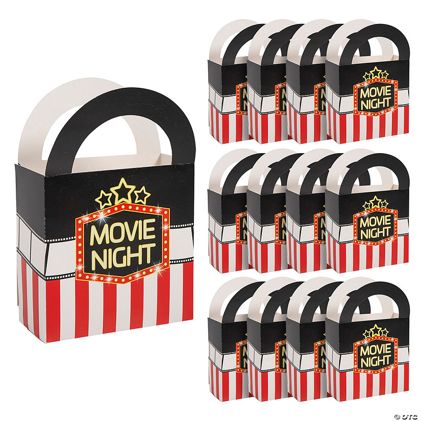 6" x 9" Movie Night Party Treat Boxes - 12 Pc. Image