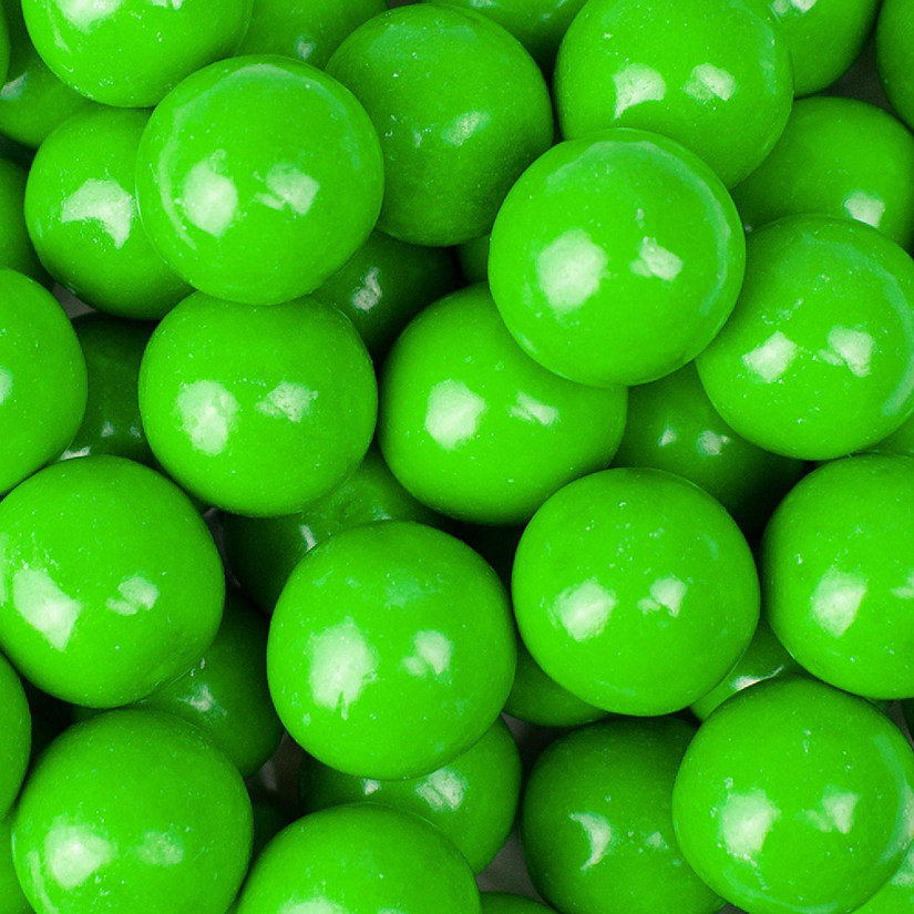 60 Pcs Green Candy Gumballs 1-inch (1 lb) Image