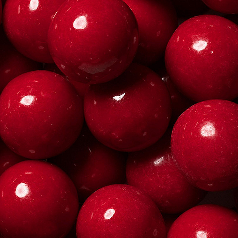 60 Pcs Red Candy Gumballs 1-inch (1 lb) Image