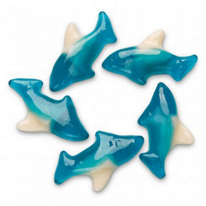 625 Pcs Blue Shark Gummi Candy (5 lbs) Image