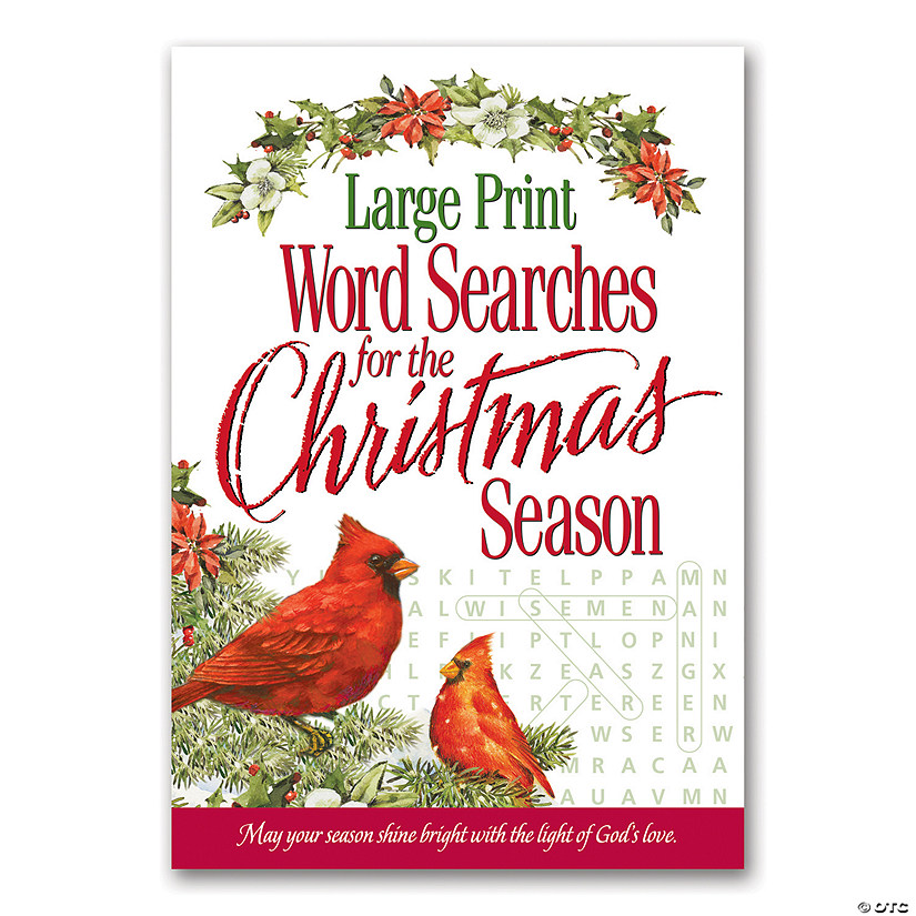 64 Pg. Religious Christmas Word Search Activity Book Image