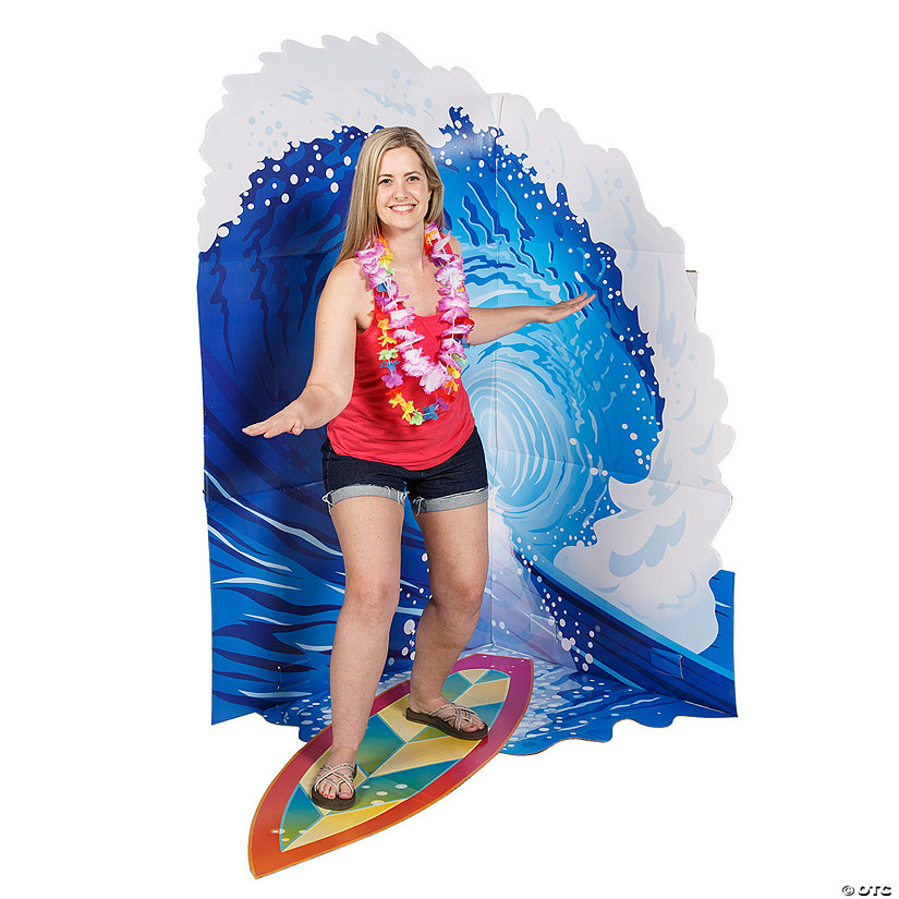 69" Luau 3D Surfing Cardboard Stand-Up Image