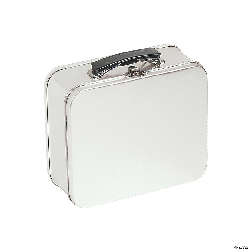 7 3/4" x 3 1/4" x 6" DIY Design Your Own Metal Lunch Box Tin Image