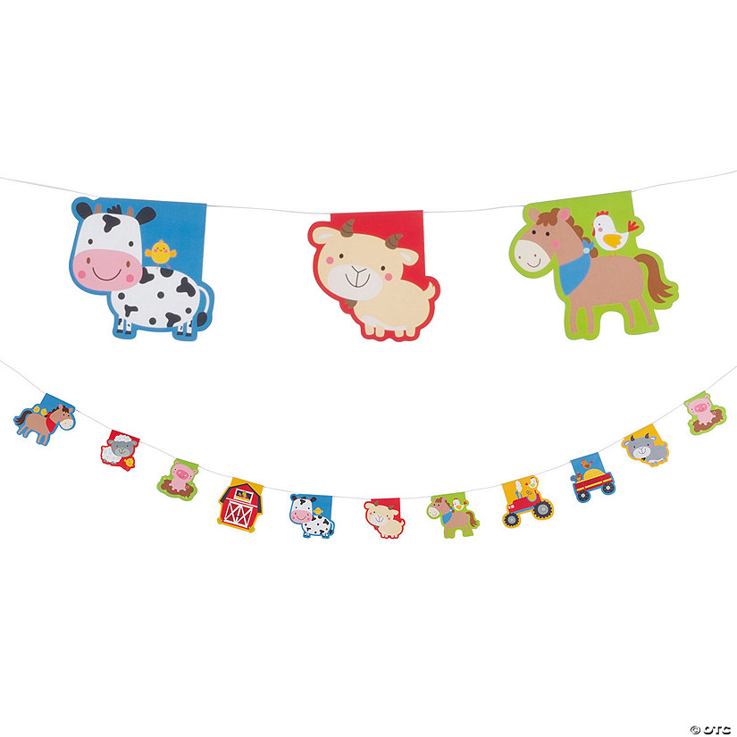 7 Ft. Farm Party Ready-to-Hang Garland Image
