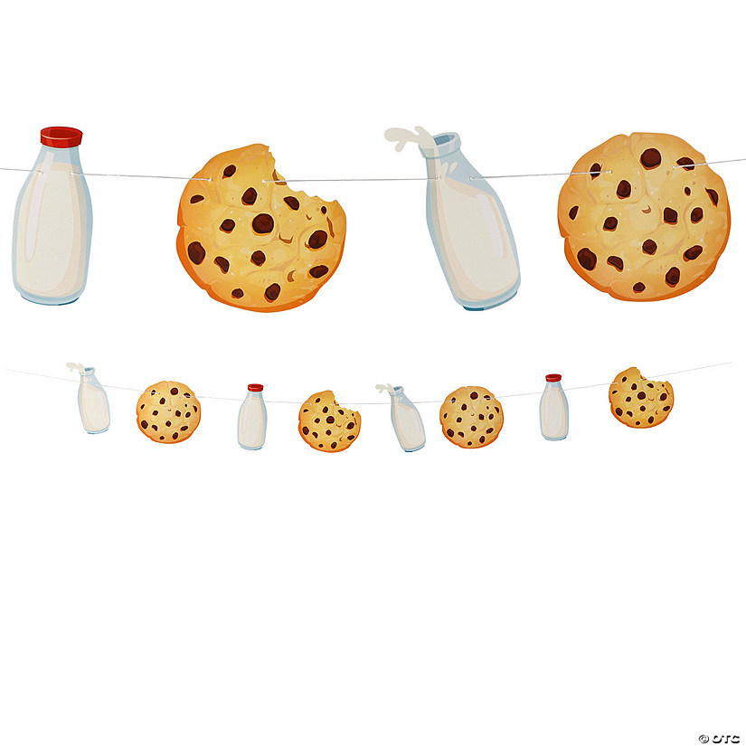 7 Ft. Milk & Cookies Ready-to-Hang Garland Image