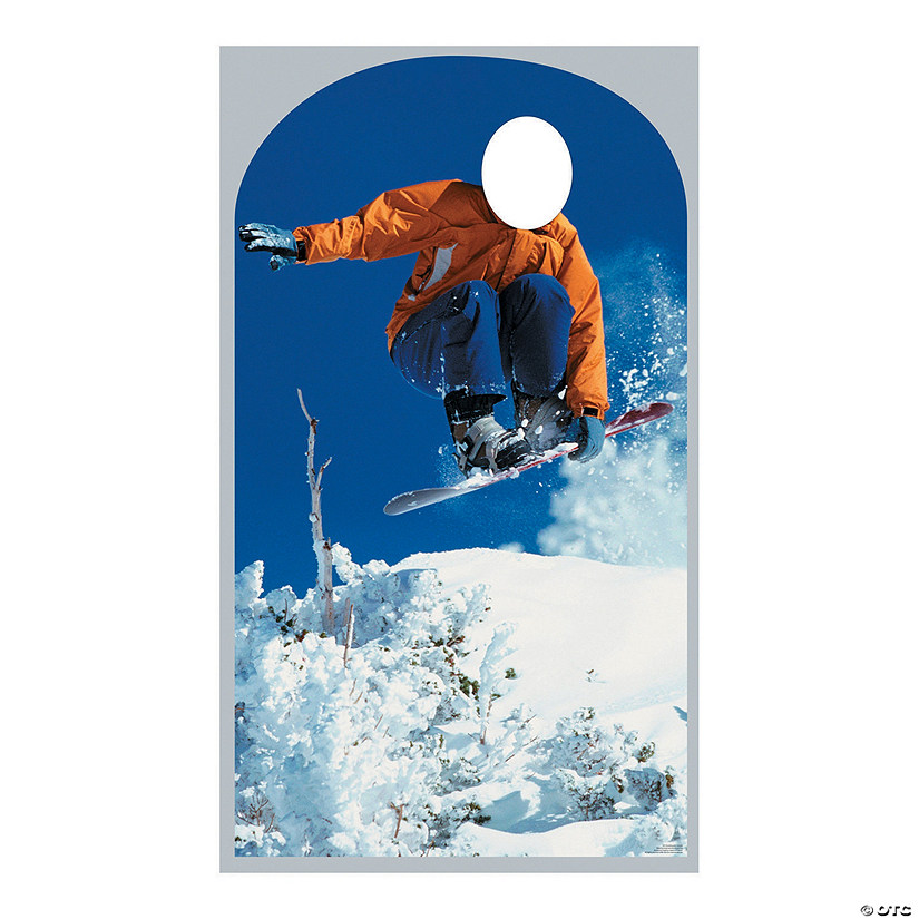 70 1/2" Snowboarding Cardboard Cutout Stand-In Stand-Up Image