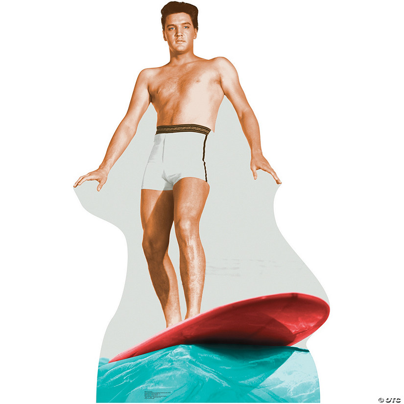 71" Elvis Presley Surfing Life-Size Cardboard Cutout Stand-Up Image
