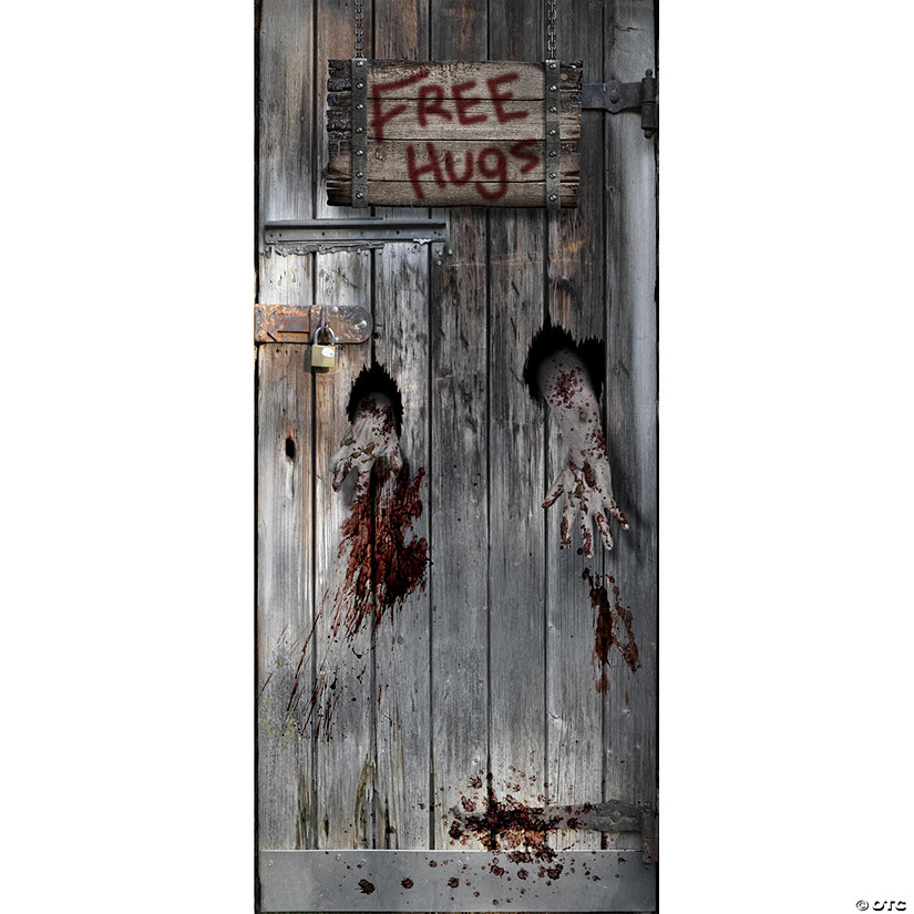 71" Free Hugs Halloween Door Cover Image