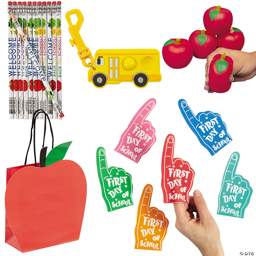 72 Pc. Classic First Day of School Handout Kit for 12 Image
