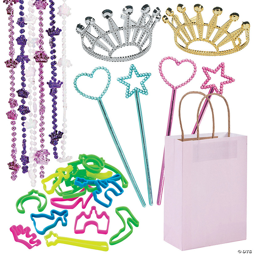 72 Pc. Princess Party Favor Kit for 12 Guests Image