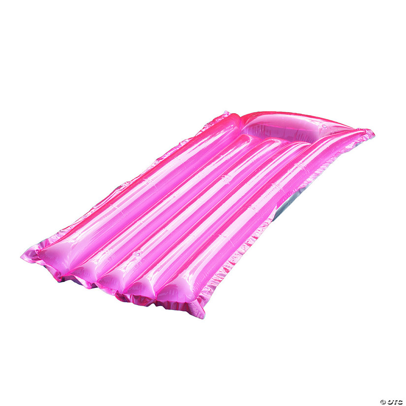 72" Pink Inflatable Reflective Sun tanner Pool Float Image