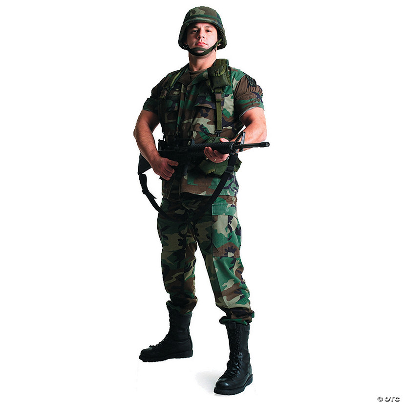 73" Army Soldier Cardboard Cutout Stand-Up Image