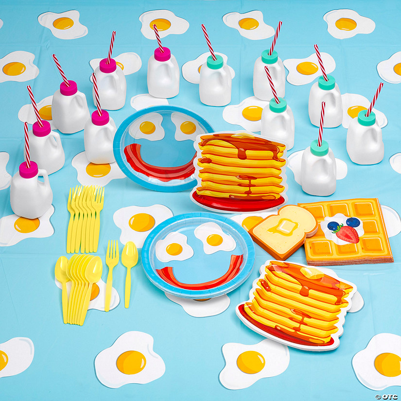 77 Pc. Brunch Party Tableware Set for 8 Guests Image
