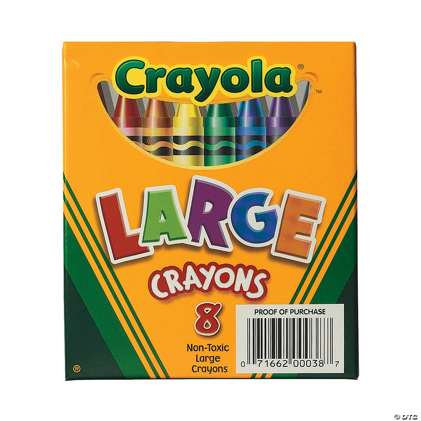 8-Color Crayola<sup>&#174;</sup> Large Crayons Image