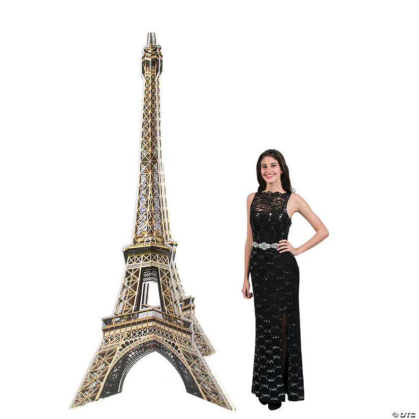 8 Ft. 3D Realistic Eiffel Tower Grand Events Cardboard Cutout Stand-Up Image