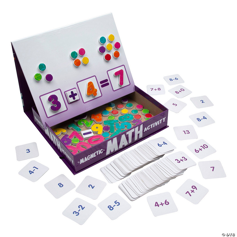 8" x 10 1/4" Magnetic Math Counting Activity Box Set - 72 Pc. Image