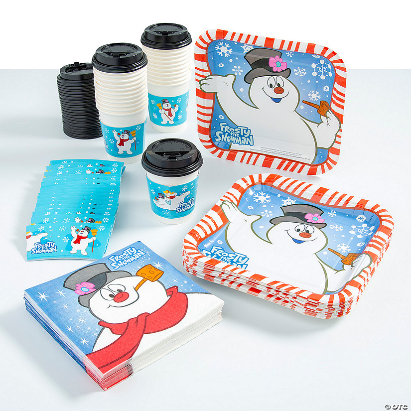 80 Pc. Frosty&#8482; the Snowman Disposable Tableware Kit for 24 Guests Image