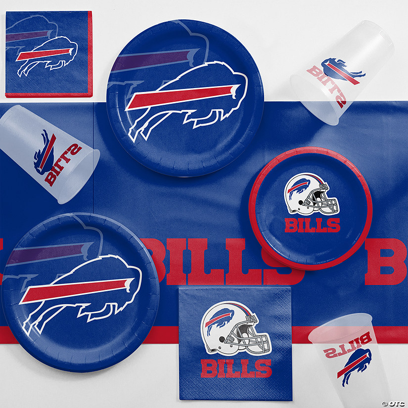 81 Pc. Nfl Buffalo Bills Game Day Party Supplies Kit  For 8 Guests Image